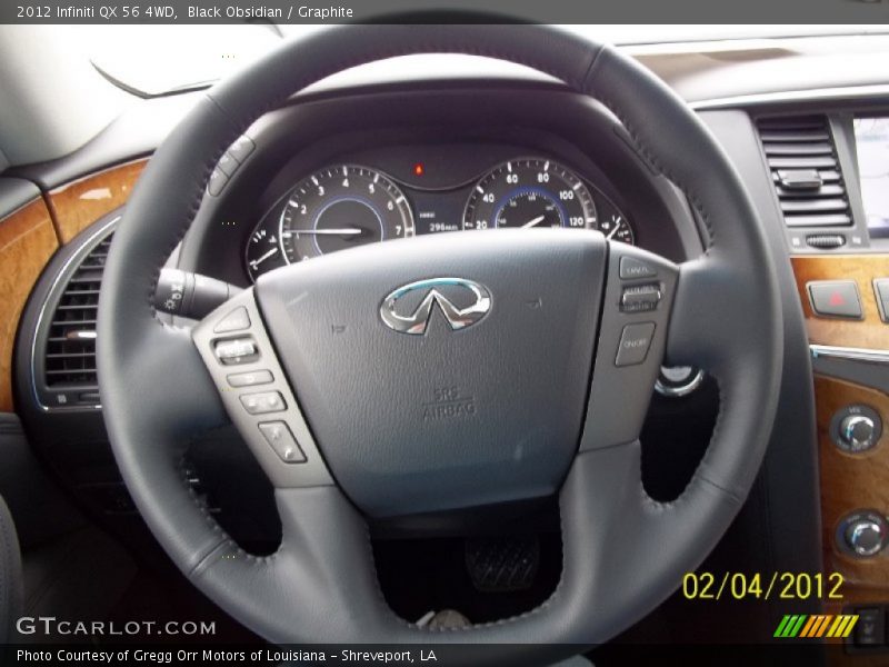 Black Obsidian / Graphite 2012 Infiniti QX 56 4WD