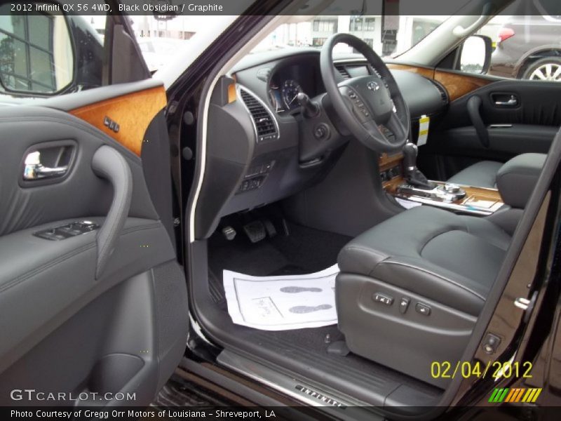 Black Obsidian / Graphite 2012 Infiniti QX 56 4WD