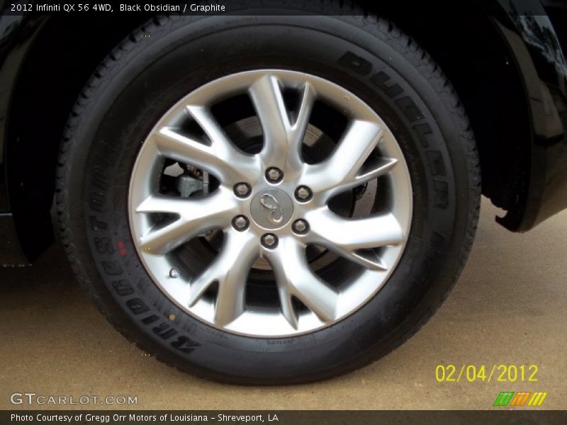 Black Obsidian / Graphite 2012 Infiniti QX 56 4WD