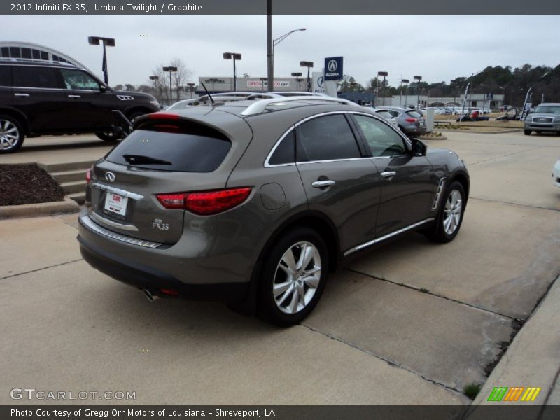 Umbria Twilight / Graphite 2012 Infiniti FX 35