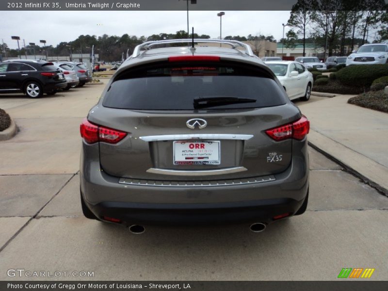 Umbria Twilight / Graphite 2012 Infiniti FX 35