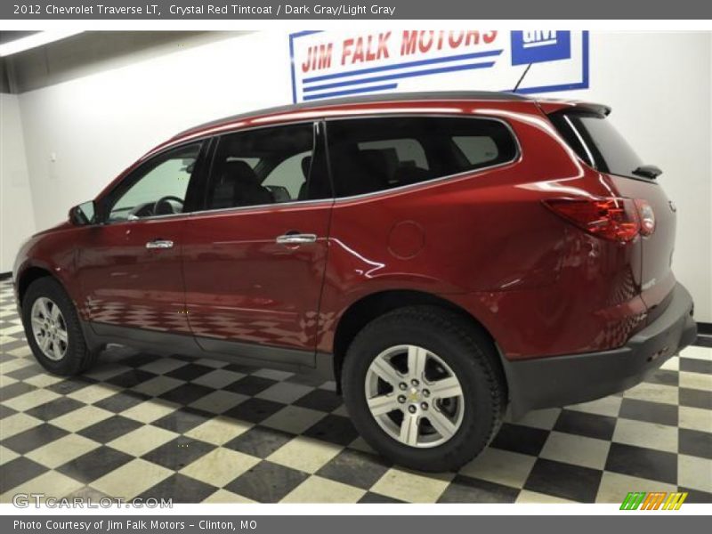 Crystal Red Tintcoat / Dark Gray/Light Gray 2012 Chevrolet Traverse LT