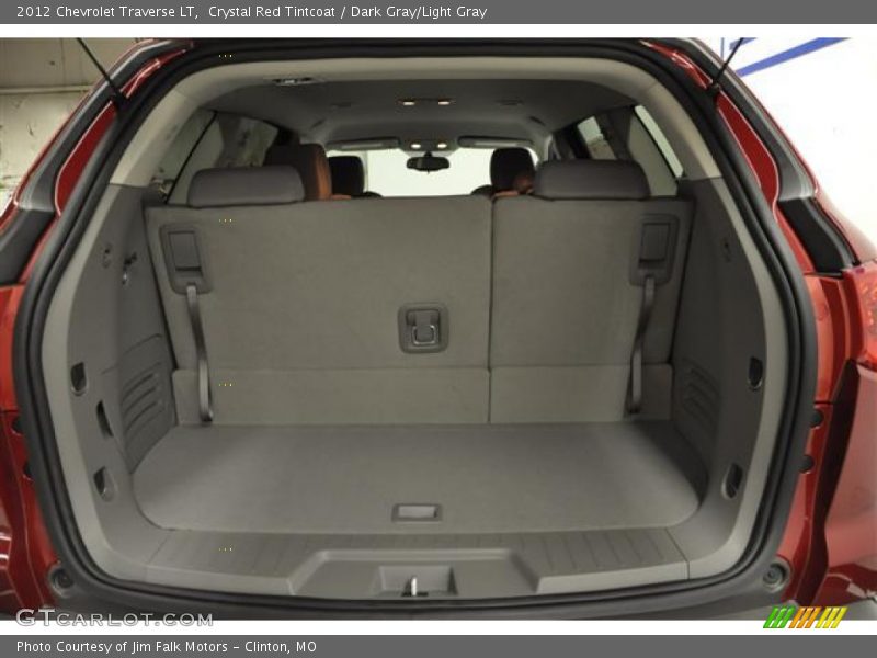 Crystal Red Tintcoat / Dark Gray/Light Gray 2012 Chevrolet Traverse LT