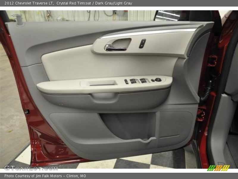 Crystal Red Tintcoat / Dark Gray/Light Gray 2012 Chevrolet Traverse LT