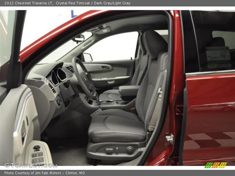 Crystal Red Tintcoat / Dark Gray/Light Gray 2012 Chevrolet Traverse LT
