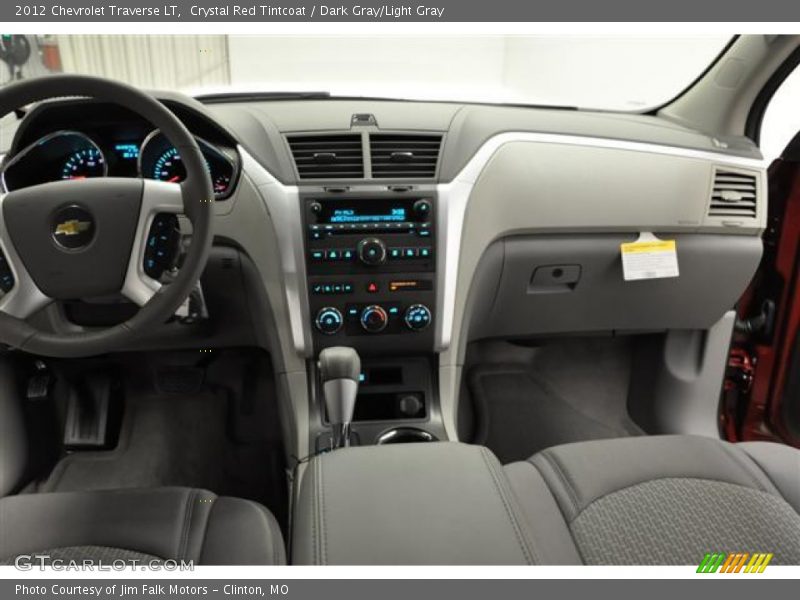 Crystal Red Tintcoat / Dark Gray/Light Gray 2012 Chevrolet Traverse LT