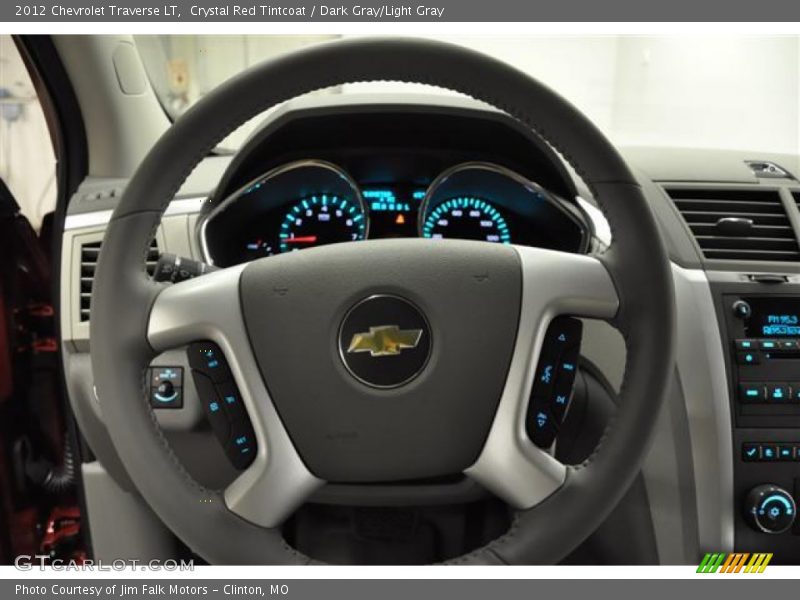 Crystal Red Tintcoat / Dark Gray/Light Gray 2012 Chevrolet Traverse LT