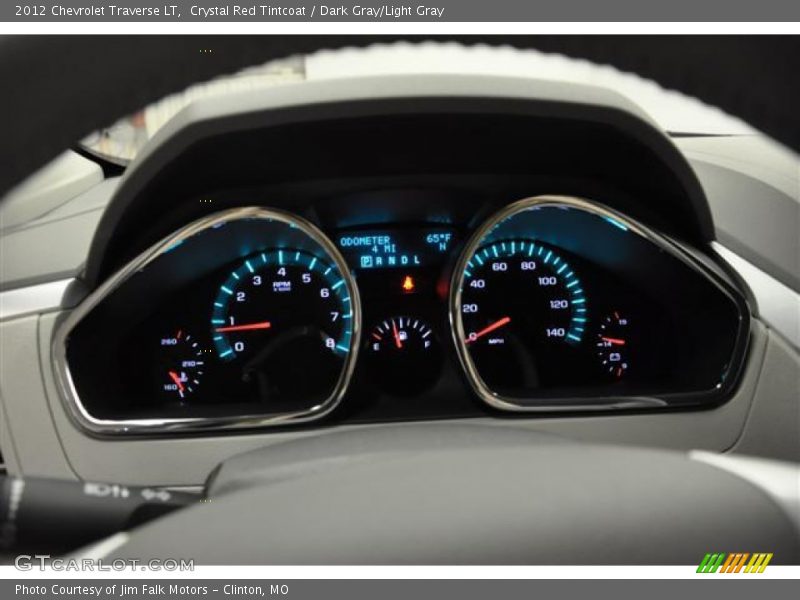 Crystal Red Tintcoat / Dark Gray/Light Gray 2012 Chevrolet Traverse LT