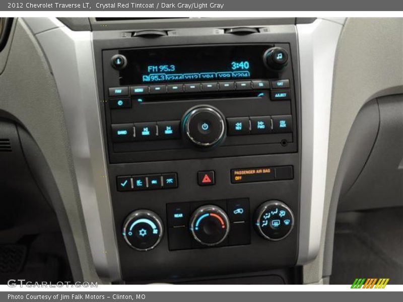 Crystal Red Tintcoat / Dark Gray/Light Gray 2012 Chevrolet Traverse LT