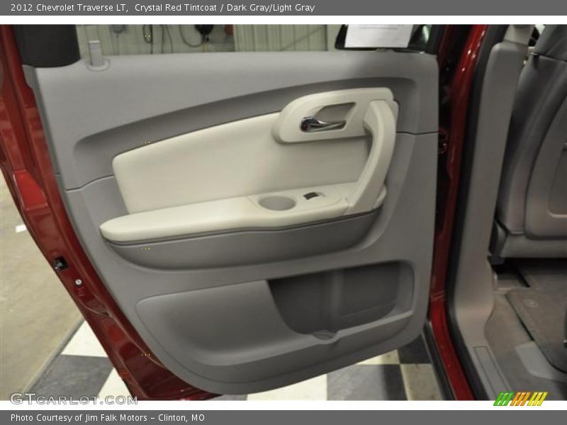 Crystal Red Tintcoat / Dark Gray/Light Gray 2012 Chevrolet Traverse LT
