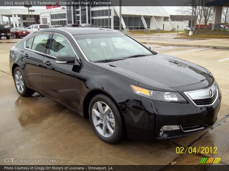 Crystal Black Pearl / Parchment 2012 Acura TL 3.5 Technology