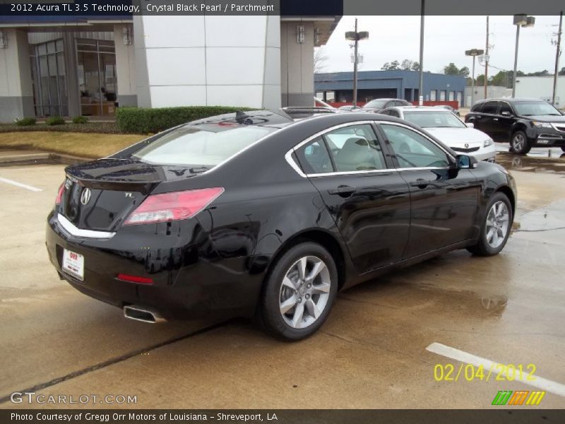 Crystal Black Pearl / Parchment 2012 Acura TL 3.5 Technology