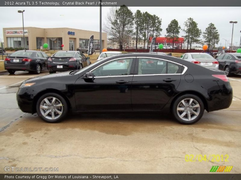 Crystal Black Pearl / Parchment 2012 Acura TL 3.5 Technology