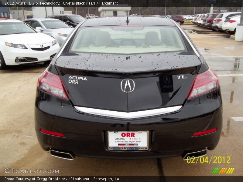 Crystal Black Pearl / Parchment 2012 Acura TL 3.5 Technology