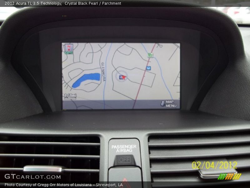 Crystal Black Pearl / Parchment 2012 Acura TL 3.5 Technology
