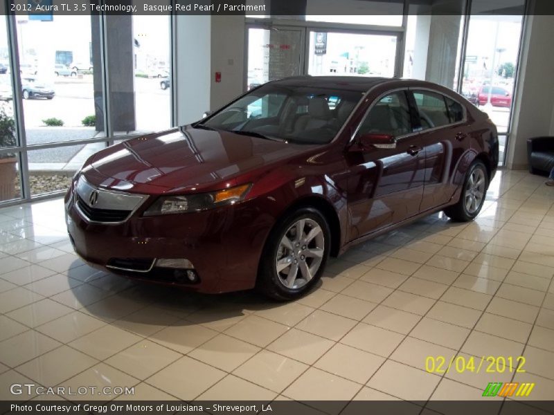 Basque Red Pearl / Parchment 2012 Acura TL 3.5 Technology