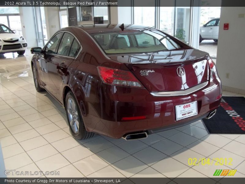 Basque Red Pearl / Parchment 2012 Acura TL 3.5 Technology