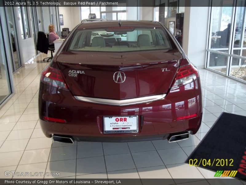 Basque Red Pearl / Parchment 2012 Acura TL 3.5 Technology