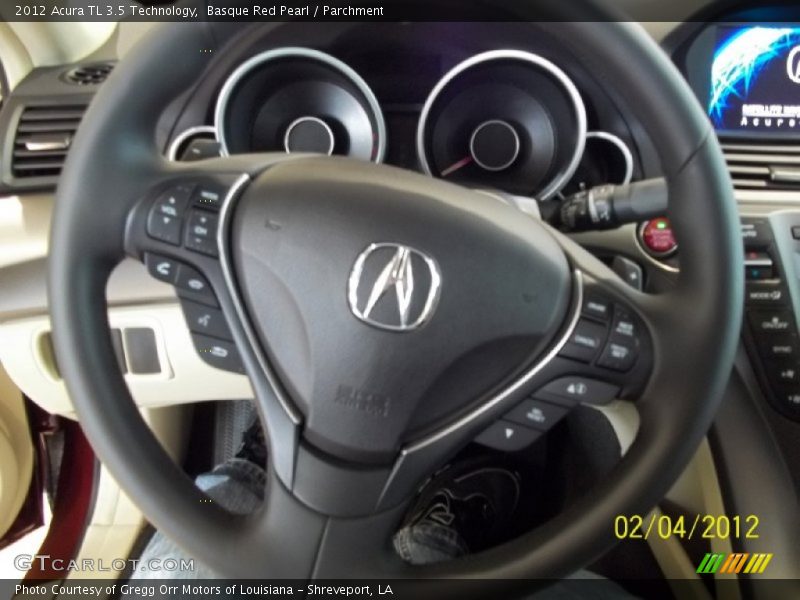 Basque Red Pearl / Parchment 2012 Acura TL 3.5 Technology