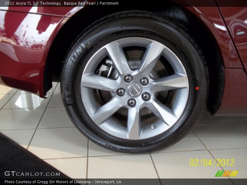 Basque Red Pearl / Parchment 2012 Acura TL 3.5 Technology