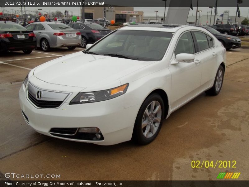 Bellanova White Pearl / Parchment 2012 Acura TL 3.5