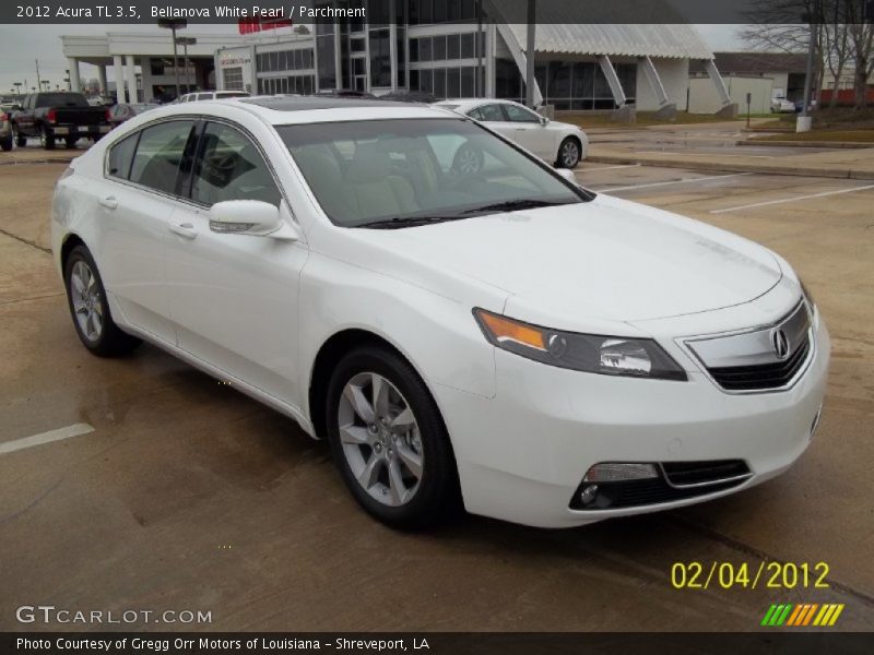 Bellanova White Pearl / Parchment 2012 Acura TL 3.5