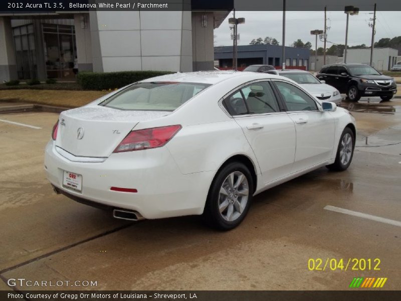 Bellanova White Pearl / Parchment 2012 Acura TL 3.5