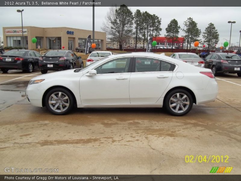 Bellanova White Pearl / Parchment 2012 Acura TL 3.5