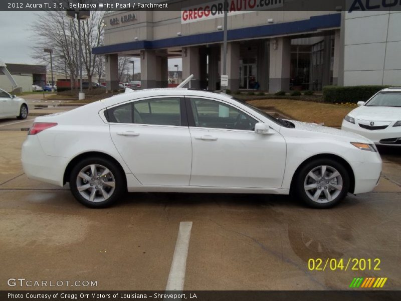 Bellanova White Pearl / Parchment 2012 Acura TL 3.5