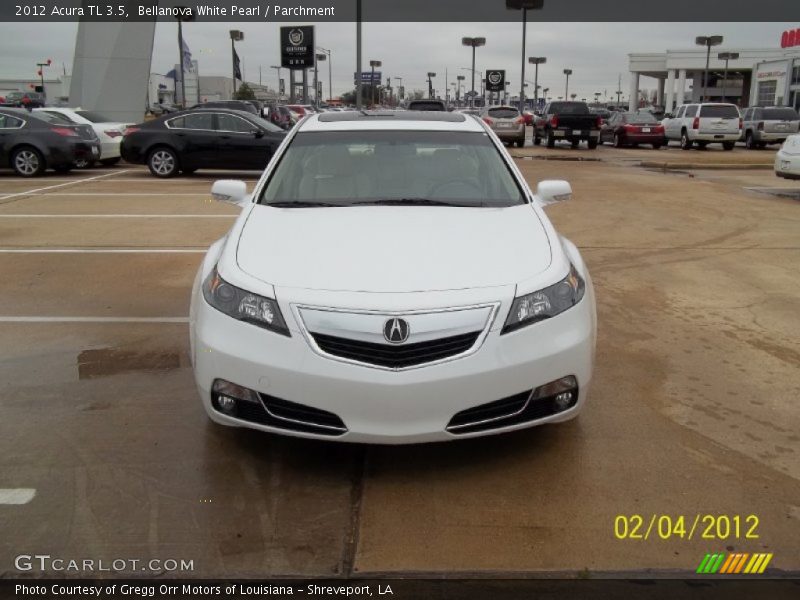 Bellanova White Pearl / Parchment 2012 Acura TL 3.5