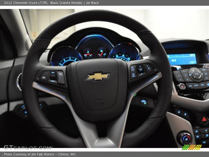 Black Granite Metallic / Jet Black 2012 Chevrolet Cruze LT/RS