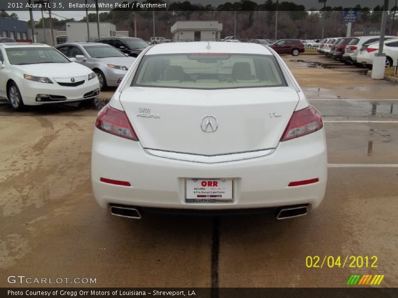 Bellanova White Pearl / Parchment 2012 Acura TL 3.5