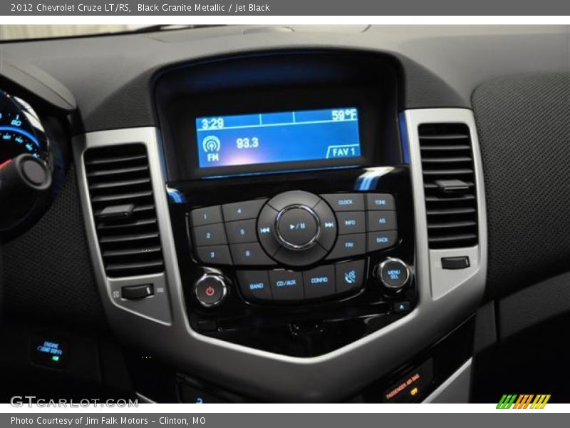 Black Granite Metallic / Jet Black 2012 Chevrolet Cruze LT/RS