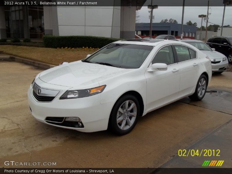Bellanova White Pearl / Parchment 2012 Acura TL 3.5