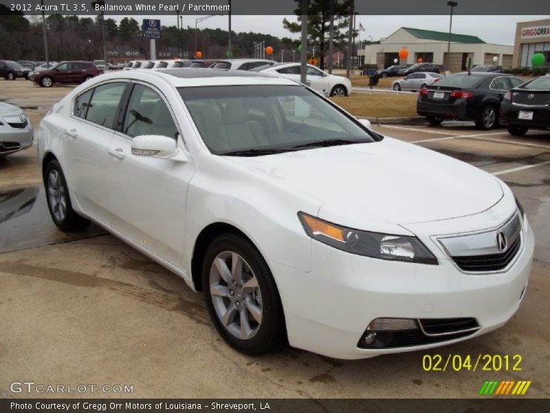 Bellanova White Pearl / Parchment 2012 Acura TL 3.5