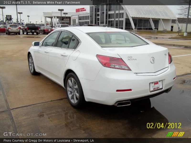 Bellanova White Pearl / Parchment 2012 Acura TL 3.5