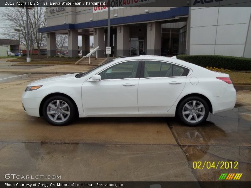 Bellanova White Pearl / Parchment 2012 Acura TL 3.5