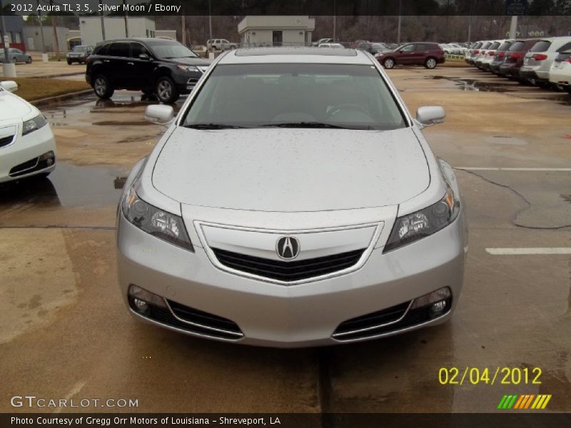 Silver Moon / Ebony 2012 Acura TL 3.5
