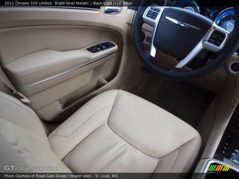 Bright Silver Metallic / Black/Light Frost Beige 2011 Chrysler 300 Limited