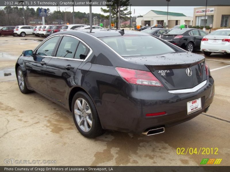Graphite Luster Metallic / Ebony 2012 Acura TL 3.5 Technology