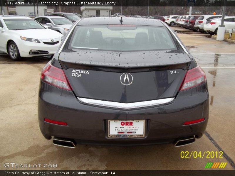 Graphite Luster Metallic / Ebony 2012 Acura TL 3.5 Technology
