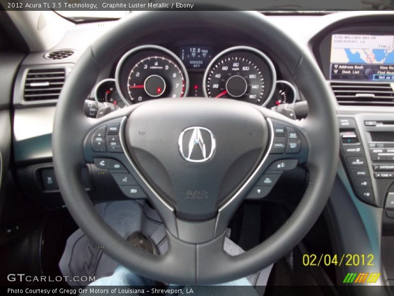 Graphite Luster Metallic / Ebony 2012 Acura TL 3.5 Technology
