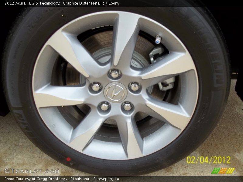 Graphite Luster Metallic / Ebony 2012 Acura TL 3.5 Technology