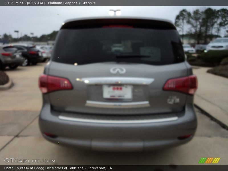 Platinum Graphite / Graphite 2012 Infiniti QX 56 4WD