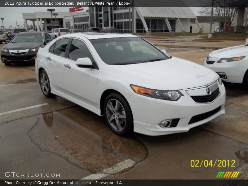 Bellanova White Pearl / Ebony 2012 Acura TSX Special Edition Sedan