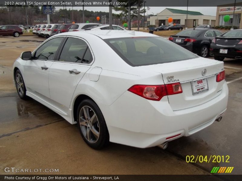 Bellanova White Pearl / Ebony 2012 Acura TSX Special Edition Sedan