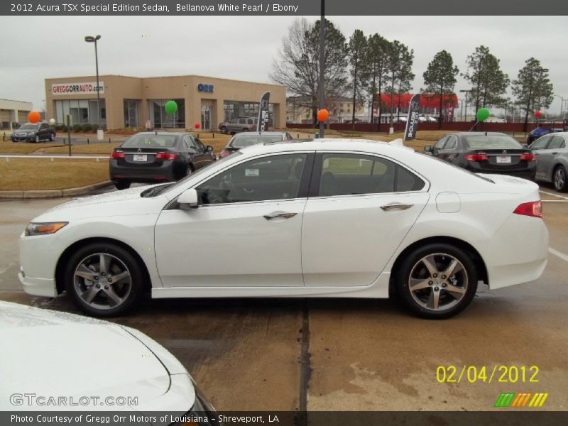 Bellanova White Pearl / Ebony 2012 Acura TSX Special Edition Sedan