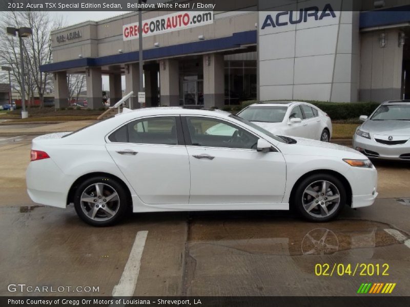Bellanova White Pearl / Ebony 2012 Acura TSX Special Edition Sedan