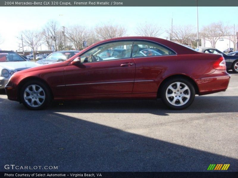 Firemist Red Metallic / Stone 2004 Mercedes-Benz CLK 320 Coupe