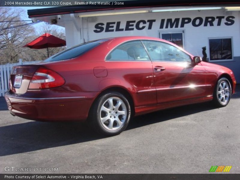 Firemist Red Metallic / Stone 2004 Mercedes-Benz CLK 320 Coupe